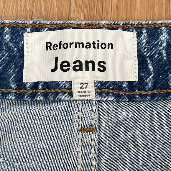 Reformation Cynthia Straight Leg Jeans‎ Size 27 High Rise $178 Colorado Wash - Picture 4 of 8